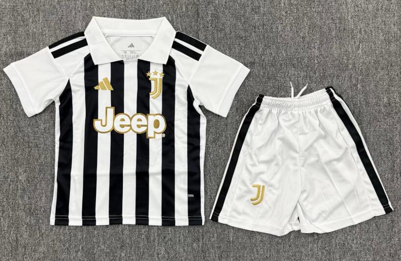 Kids-Juventus 26/27 Home Soccer Jersey
